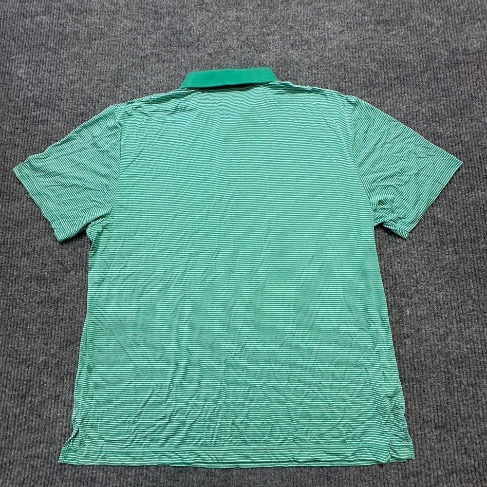 Grand Slam Performance Mens Polo Shirt Size XXL Green Striped Short Sleeve - Picture 7 of 8